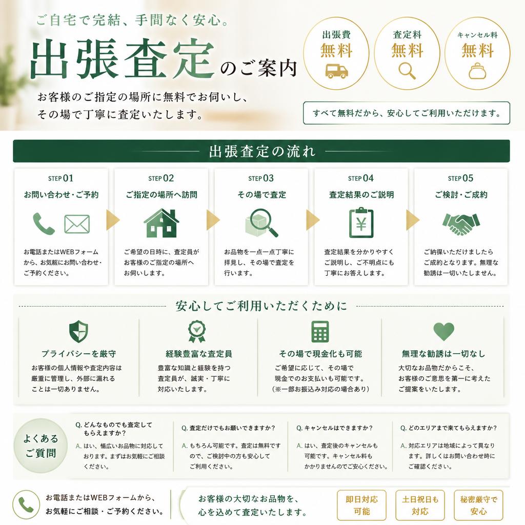 スマイルカーズの出張査定サービス