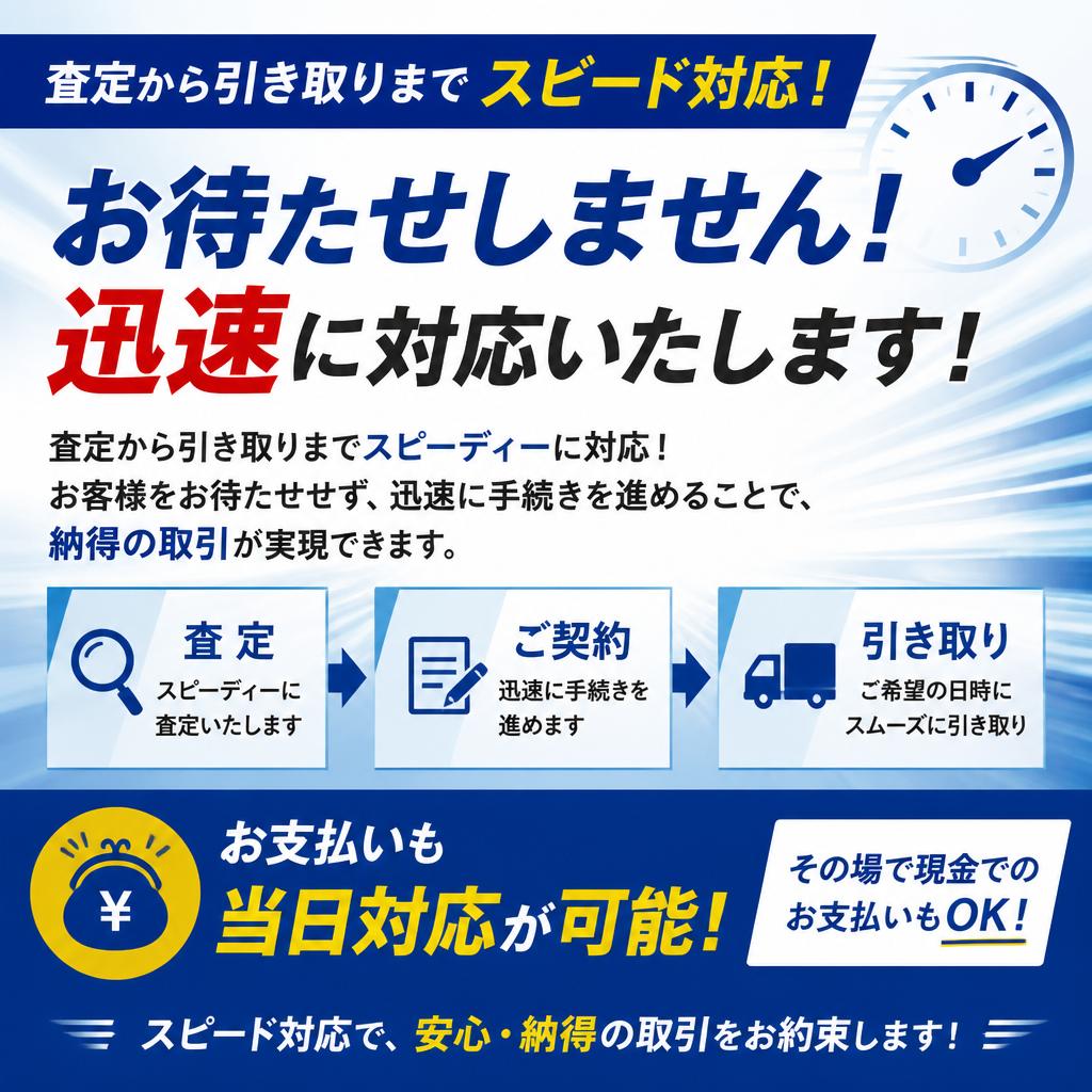 スピード対応で迅速な取引実現