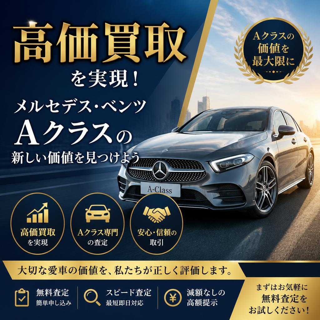高価買取を実現！メルセデス・ベンツAクラスの新しい価値を見つけよう