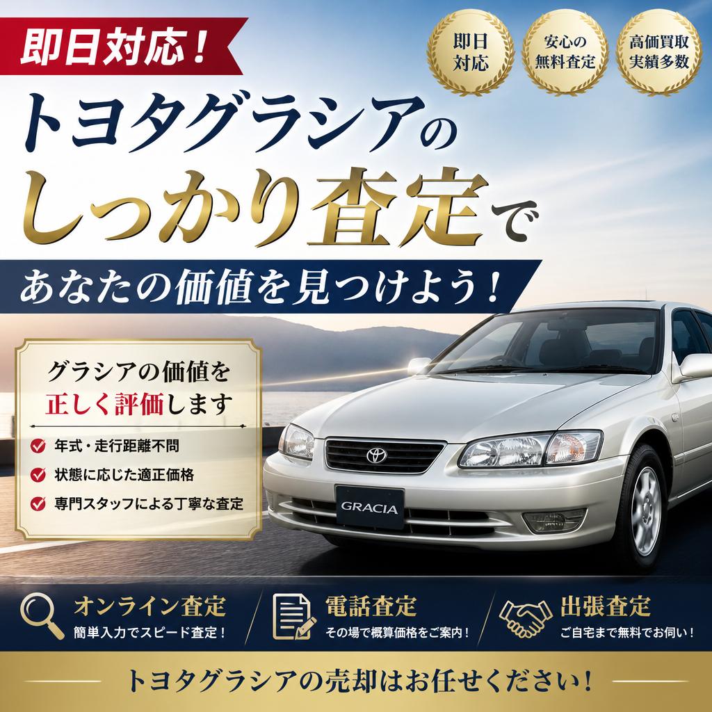 即日対応！トヨタグラシアのしっかり査定であなたの価値を見つけよう！