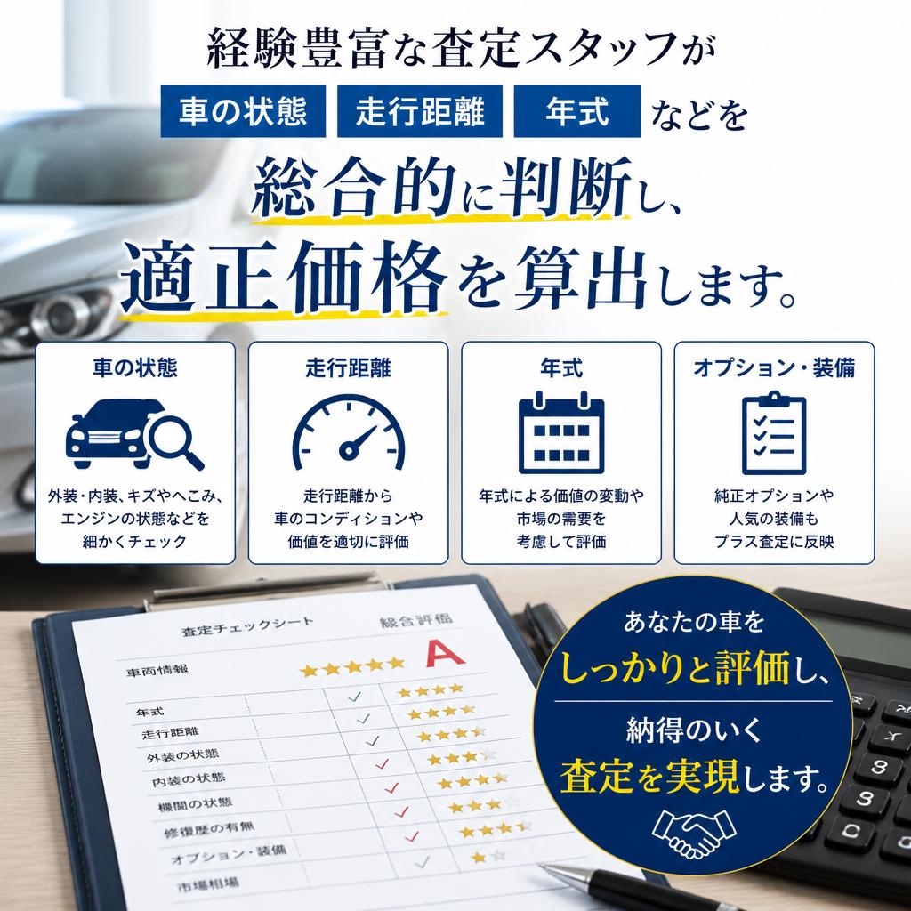 しっかりとした査定基準