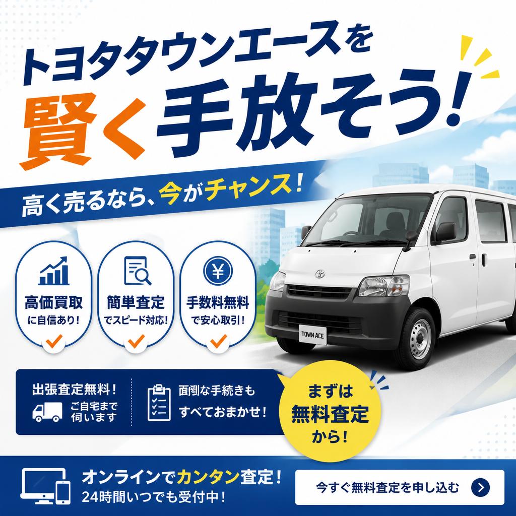 トヨタタウンエースを賢く手放そう！