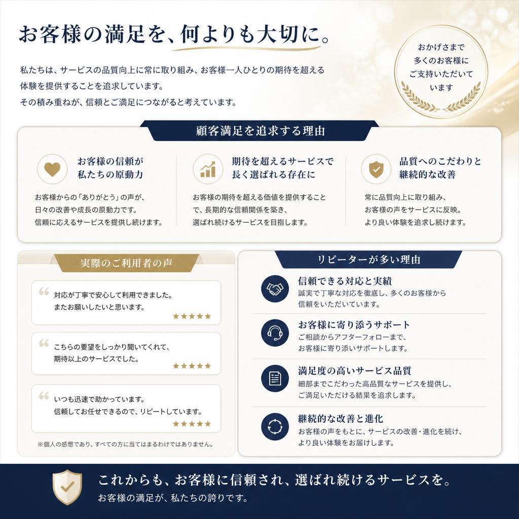顧客満足を追求する理由