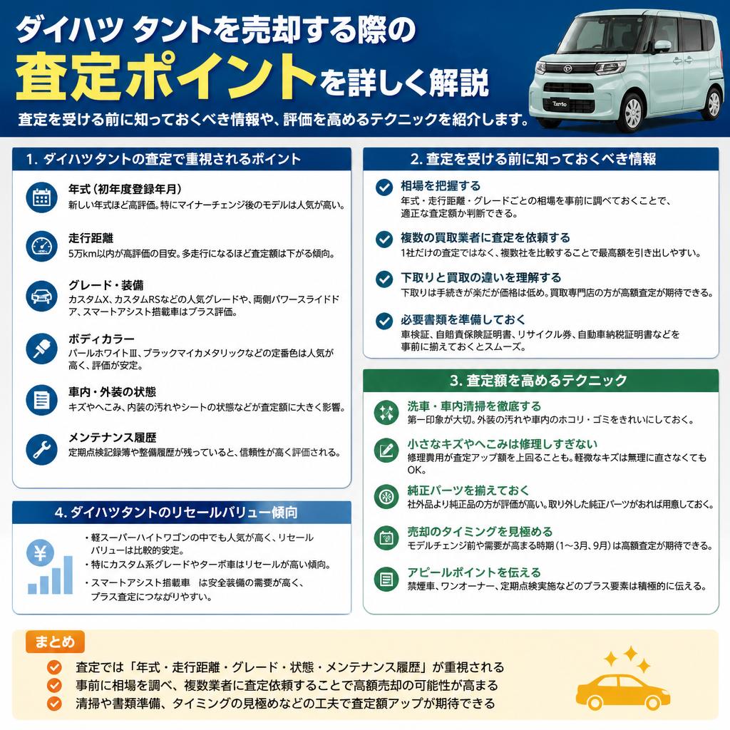 車買取査定のポイント