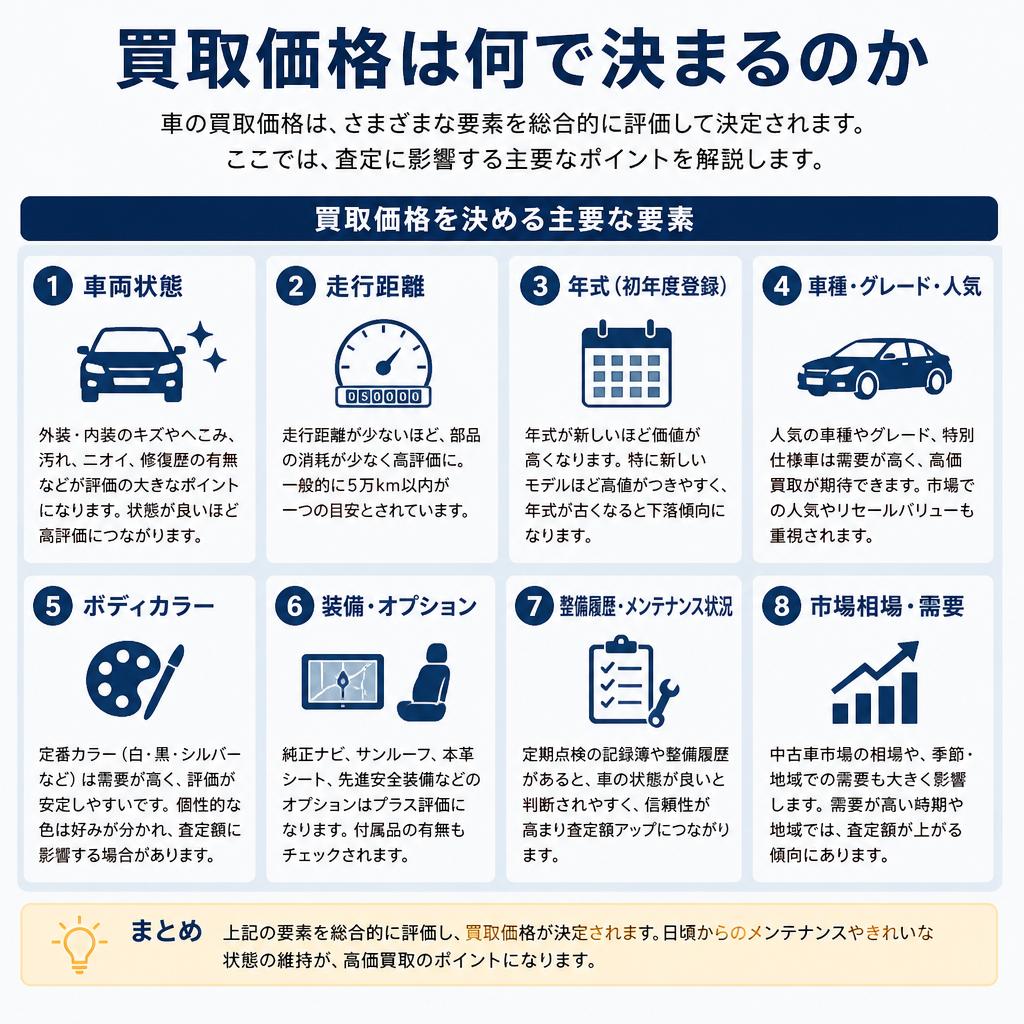 買取価格を決める要素