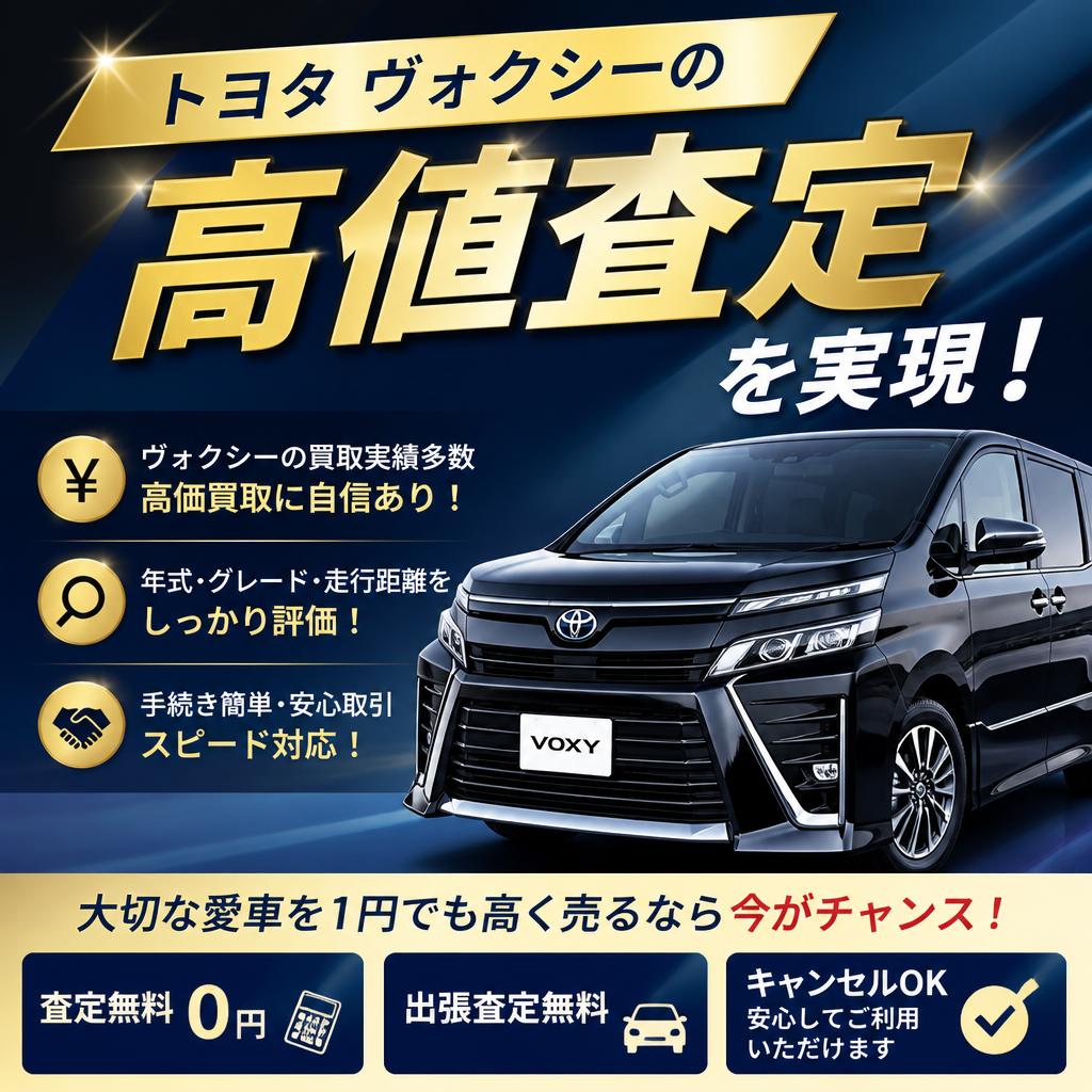 トヨタ ヴォクシーの高値査定を実現！