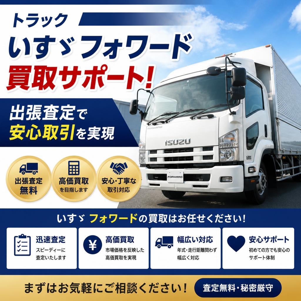 トラックいすゞ フォワード買取サポート！出張査定で安心取引を実現
