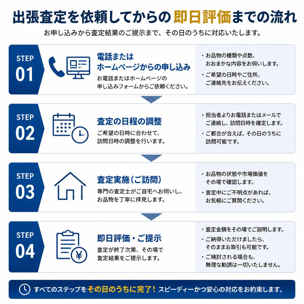 即日評価の流れ