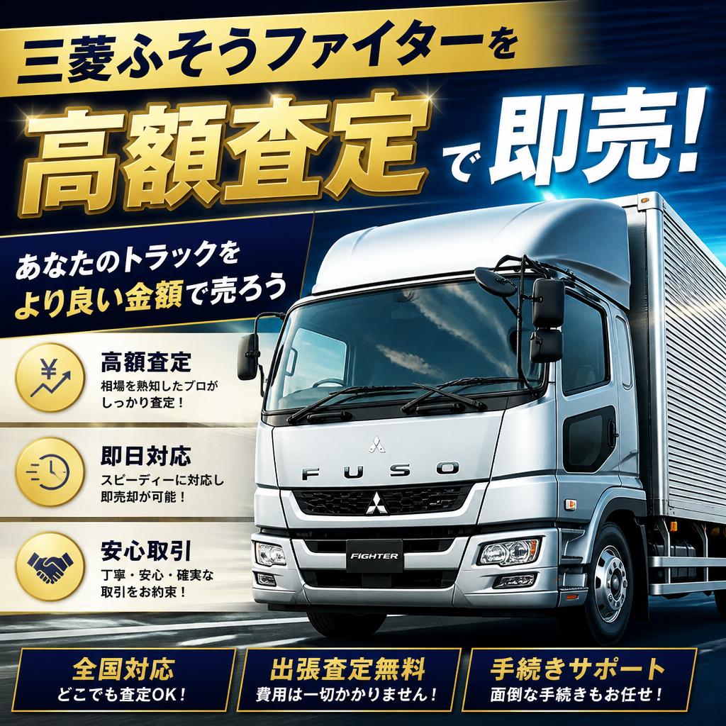 三菱ふそうファイターを高額査定で即売！あなたのトラックをより良い金額で売ろう