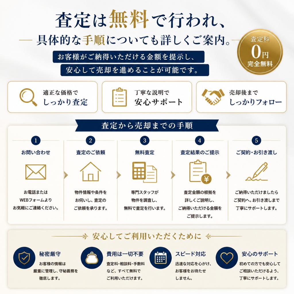 査定の流れと安心ポイント