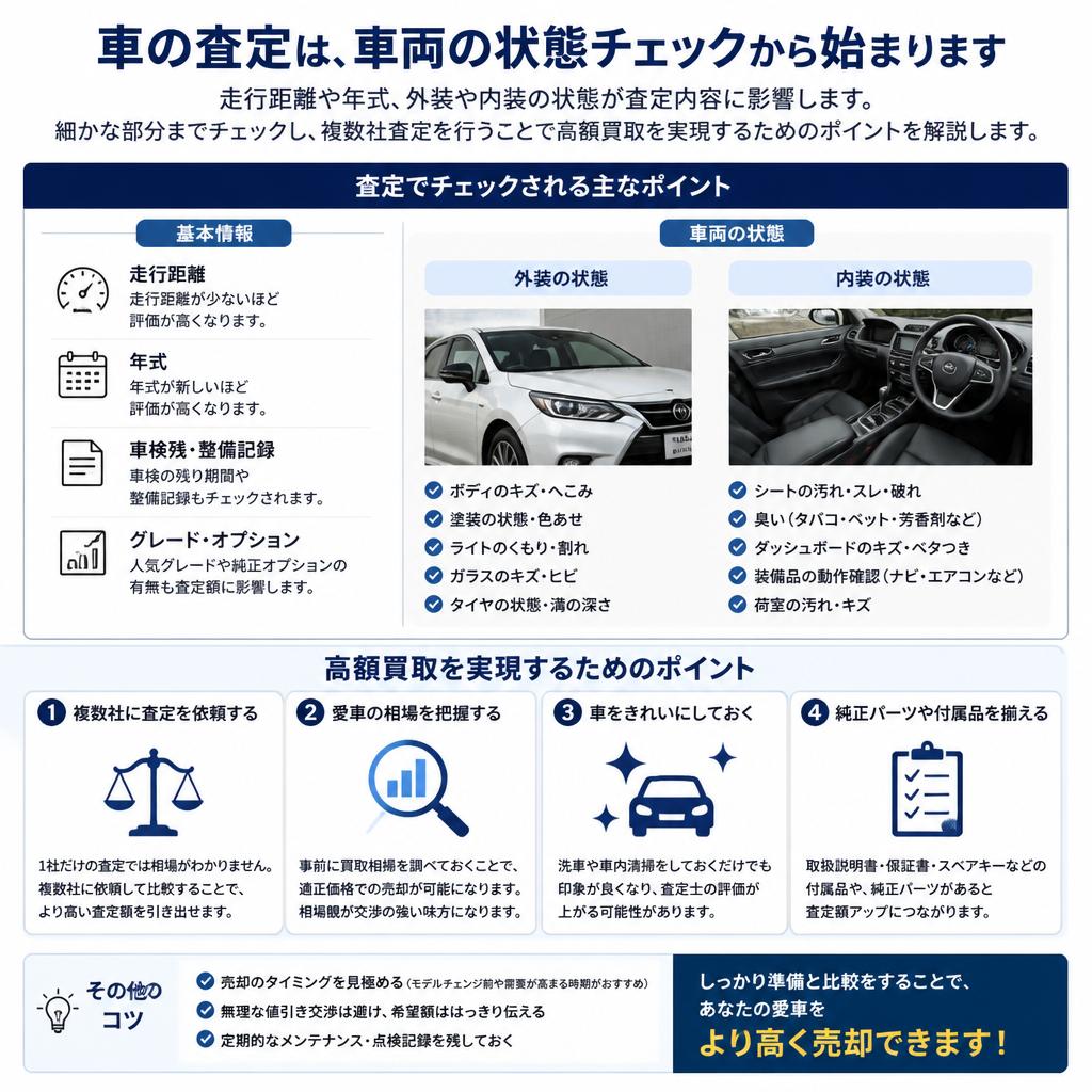 査定の流れと高額買取のコツ