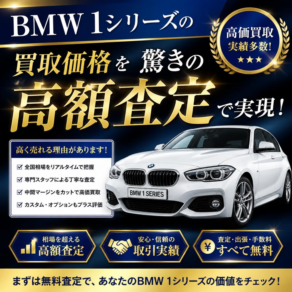 BMW1シリーズの買取価格を驚きの高額査定で実現！