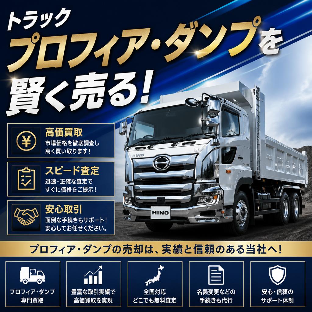 トラックプロフィア・ダンプを賢く売る！
