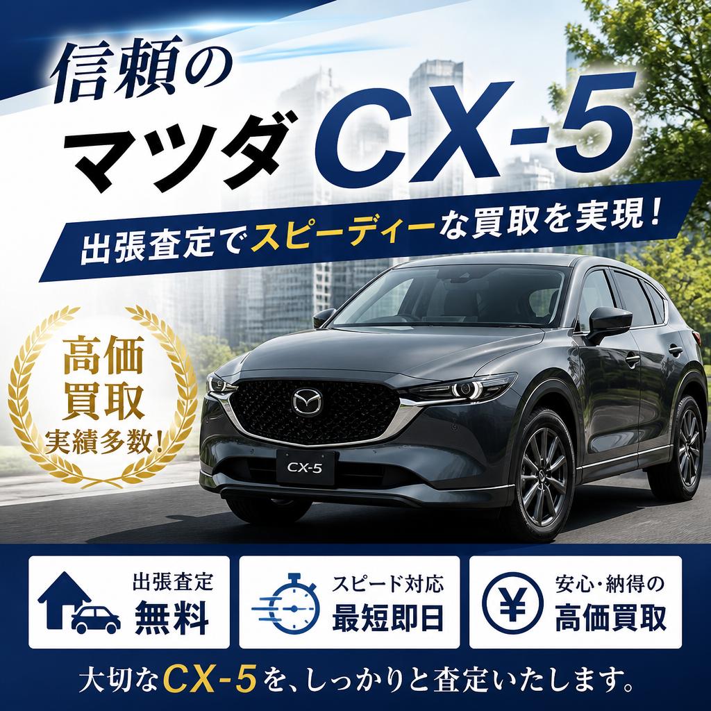 信頼のマツダCX-5出張査定でスピーディーな買取を実現！