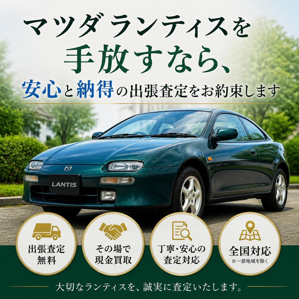 マツダランティスを手放すなら、安心と納得の出張査定をお約束します