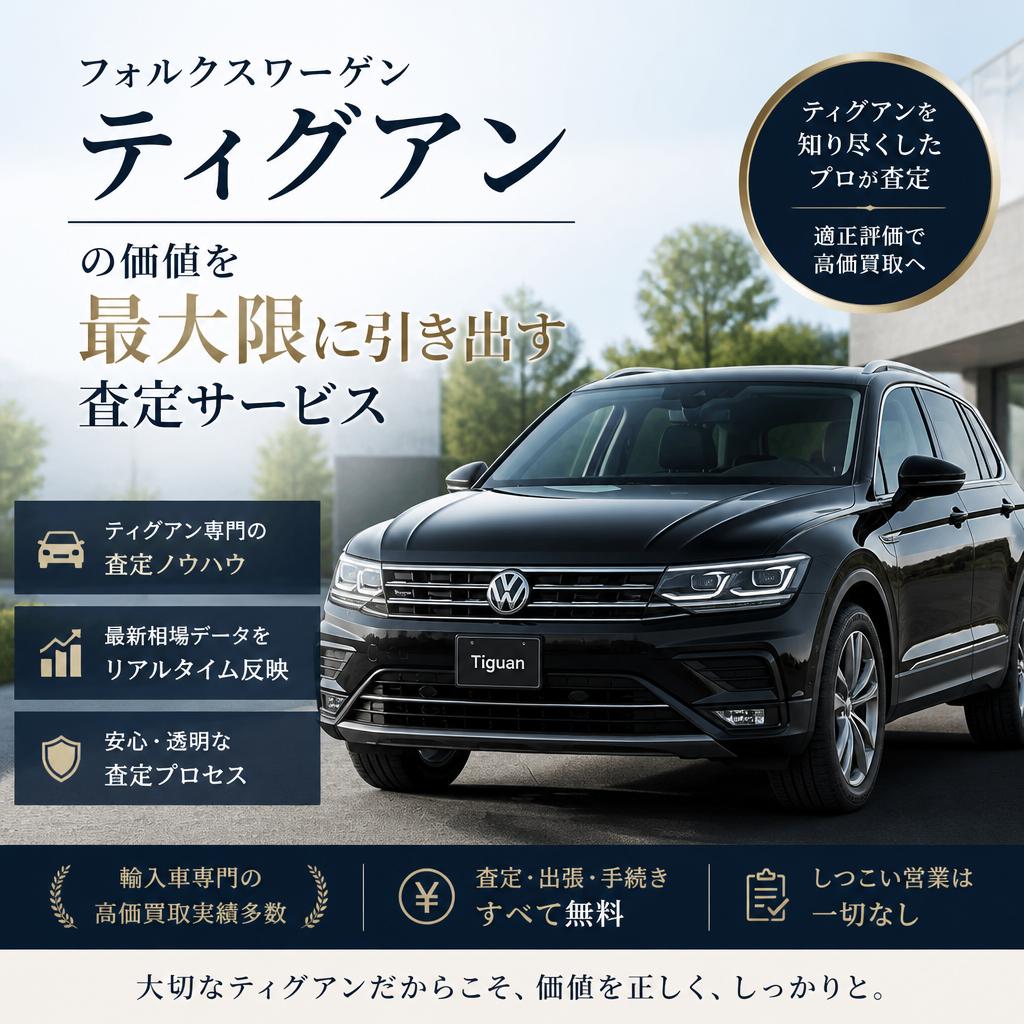 フォルクスワーゲンティグアンの価値を最大限に引き出す査定サービス