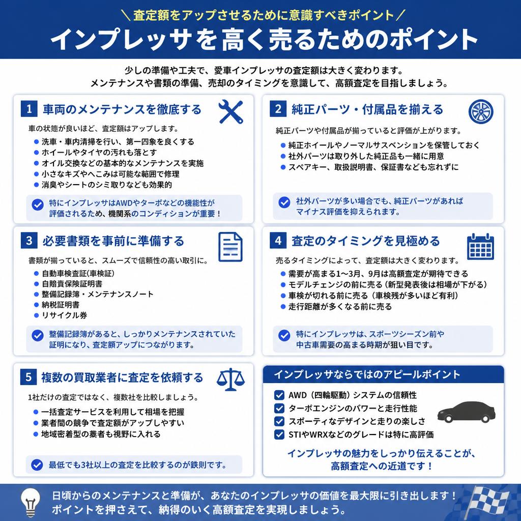 高額査定を実現するためのポイント