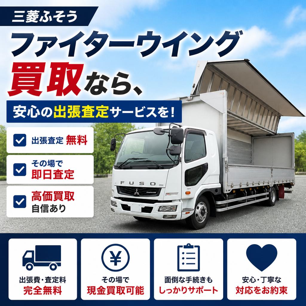 三菱ふそうファイターウイング買取なら、安心の出張査定サービスを！
